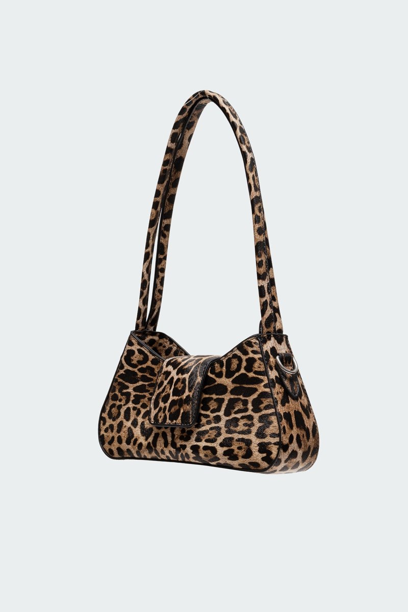 Edikted Leopard Printed Shoulder Bags Brown | USA EQ207250F2