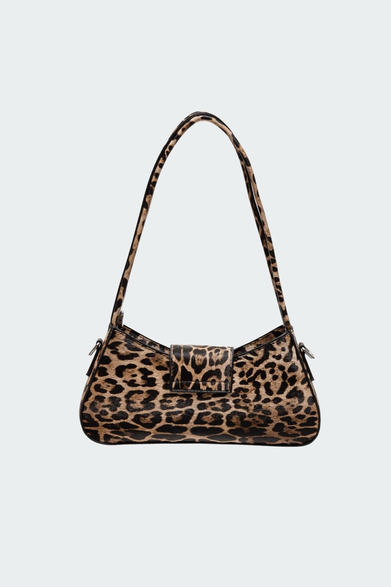 Edikted Leopard Printed Shoulder Bags Brown | USA EQ207250F2
