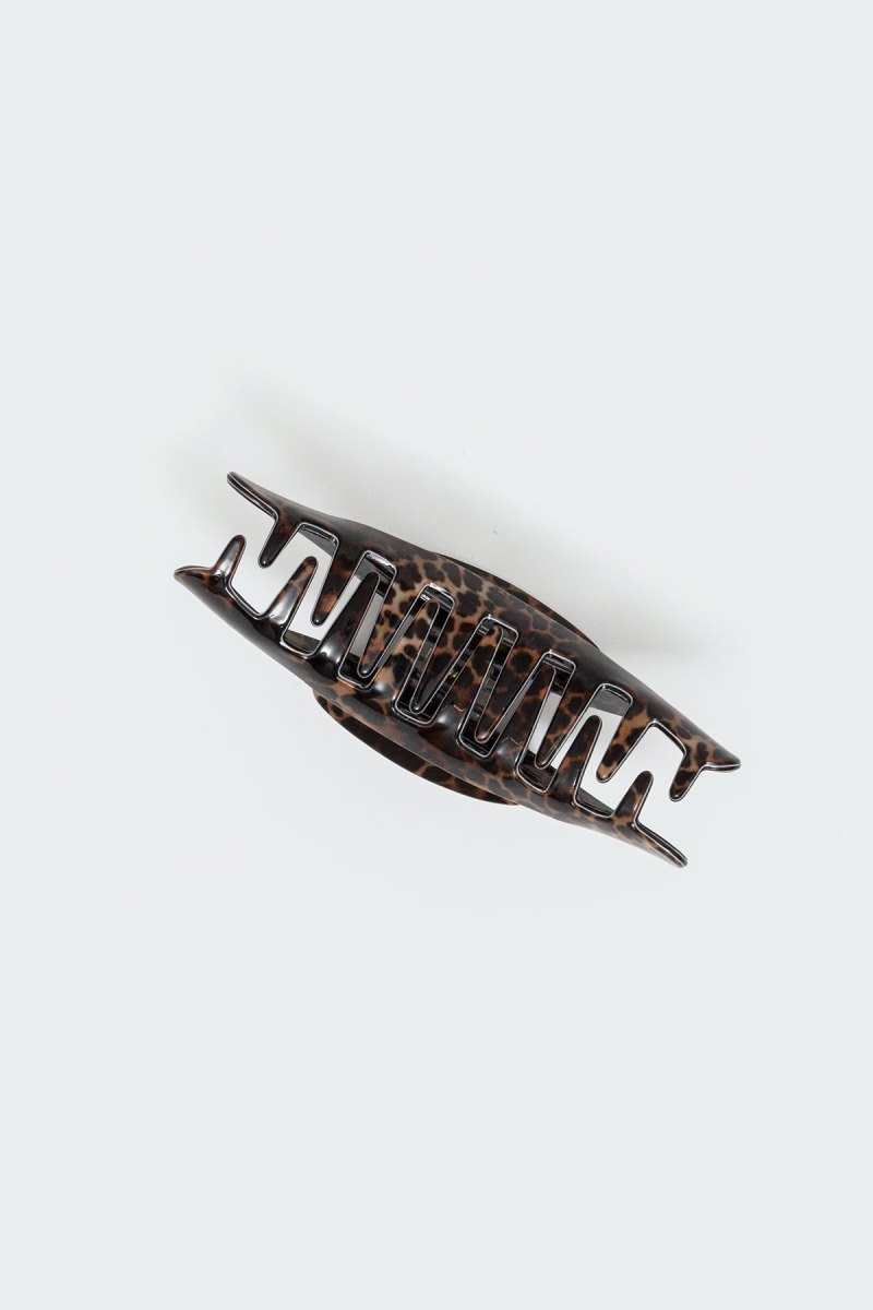 Edikted Leopard Spot Claw Clip Hair Accessories Leopard | USA VO198329P9