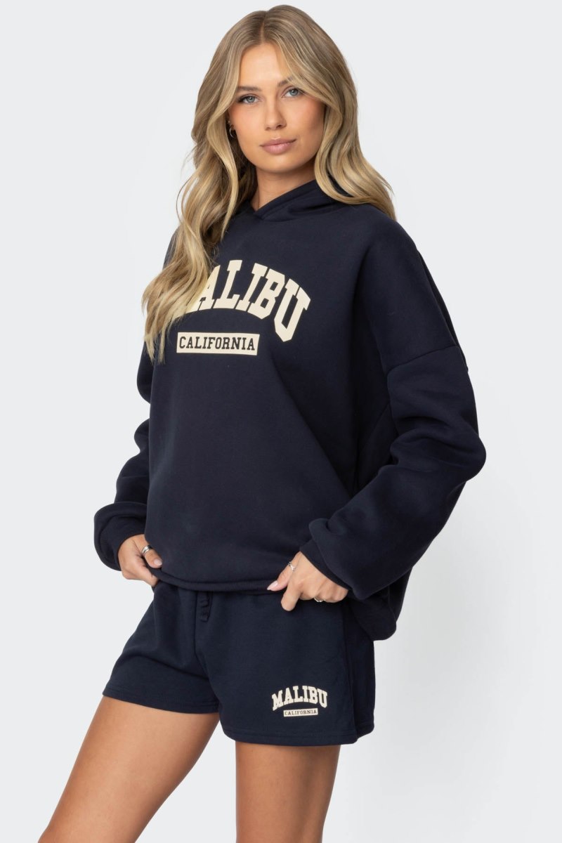 Edikted Malibu High Hoodie Cream | USA VV487938V8