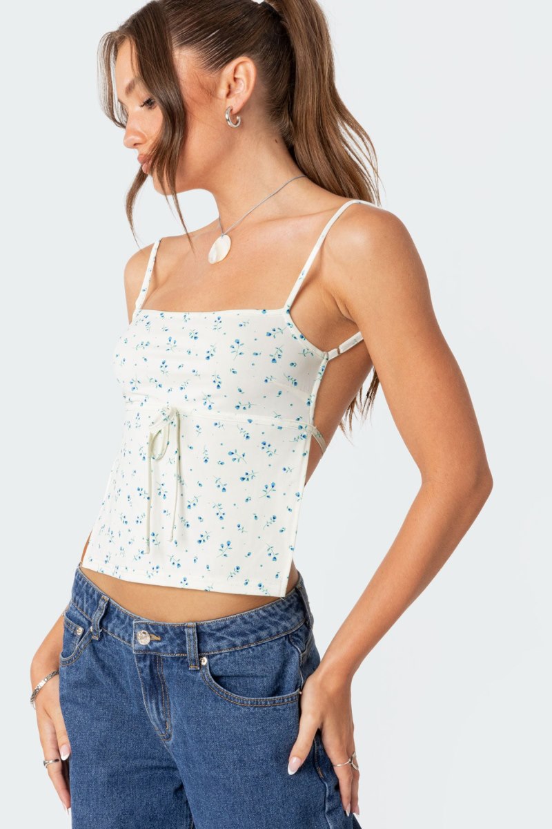 Edikted Marli Open Back Tank Crop Tops Mix | USA FS334423S8