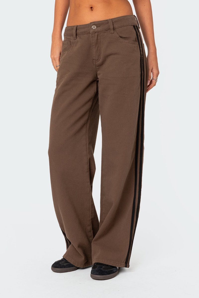 Edikted Mattie Slouchy Low Rise Jeans Olive | USA CQ174797K6