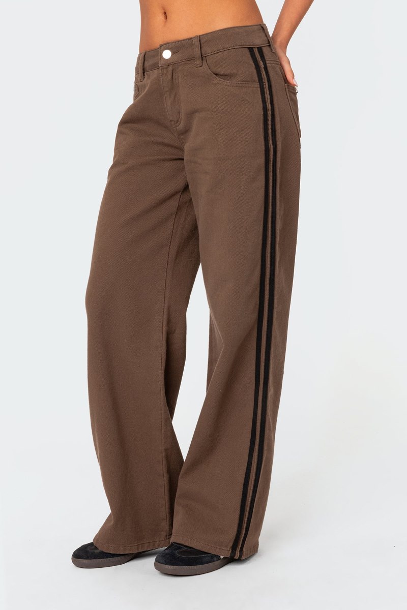 Edikted Mattie Slouchy Low Rise Jeans Olive | USA CQ174797K6