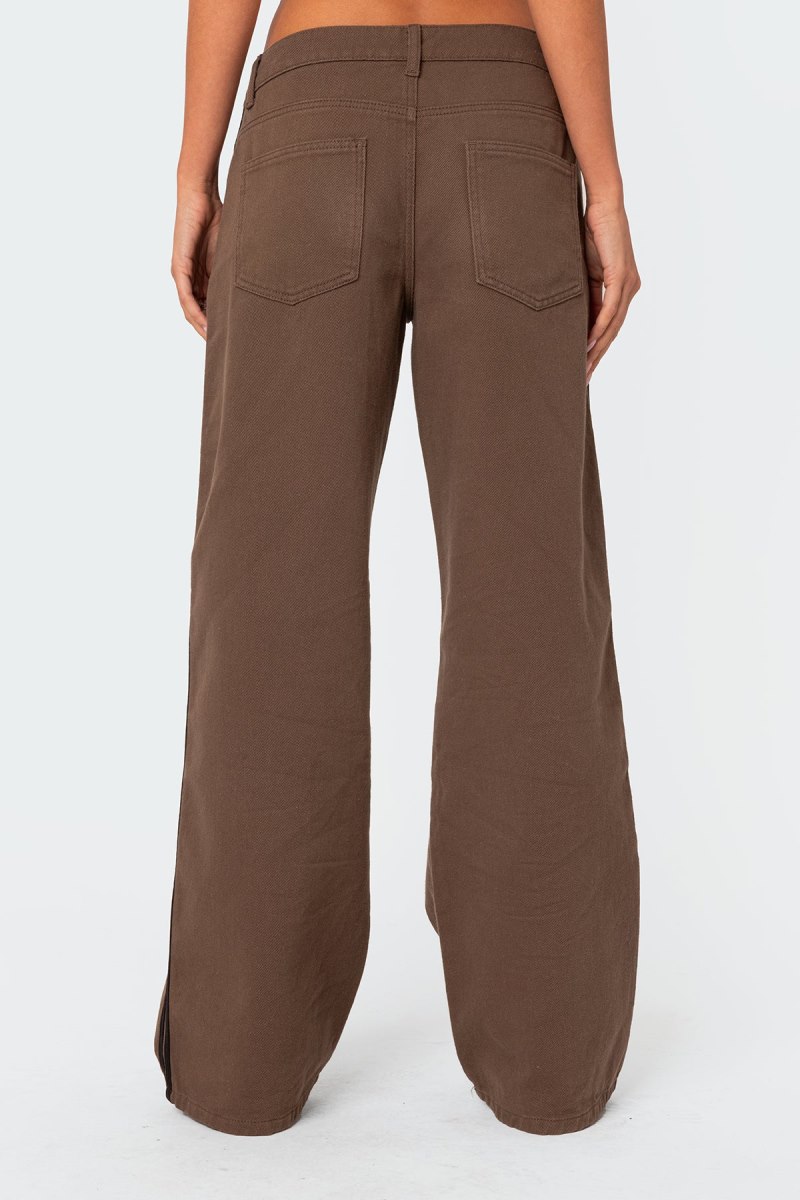 Edikted Mattie Slouchy Low Rise Jeans Olive | USA CQ174797K6