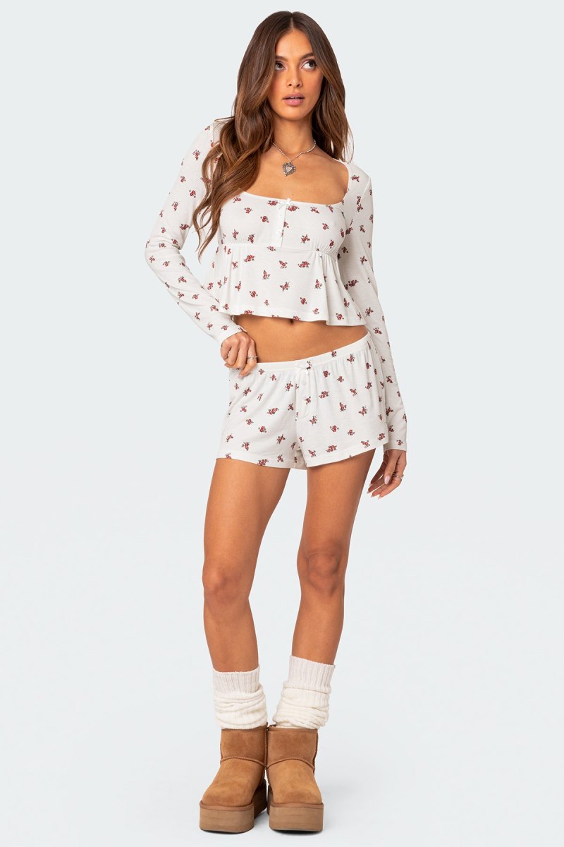 Edikted Meliora Ribbed Crop Tops White | USA FJ245094I6