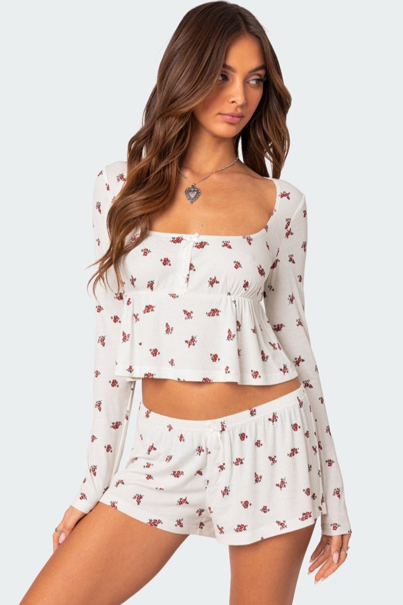 Edikted Meliora Ribbed Crop Tops White | USA FJ245094I6