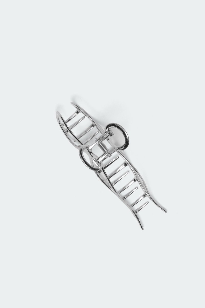 Edikted Metal Bow Hair Clip Hair Accessories Silver | USA TW259955S8