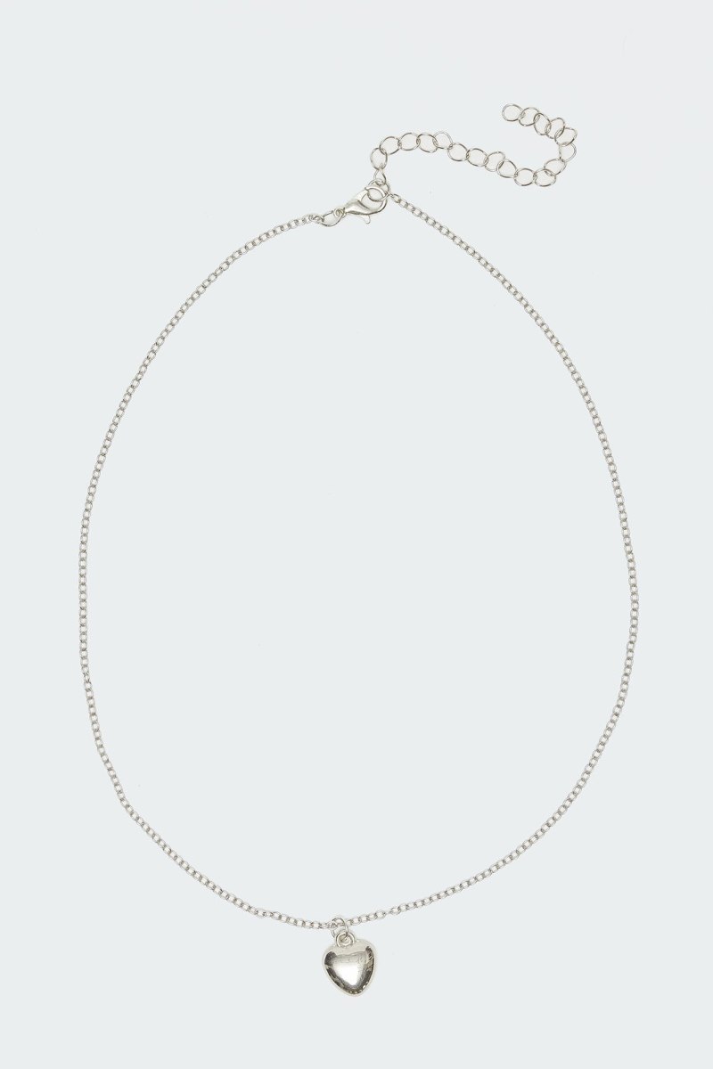 Edikted Mini Heart Pendant Necklaces Silver | USA OK075797C2