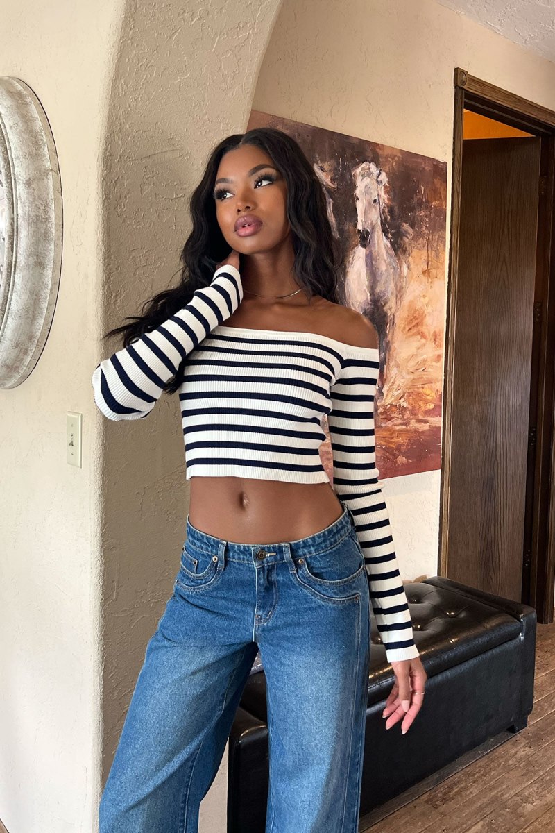 Edikted Miranda Off Shoulder Knitted Tops Mix | USA EJ208330P2