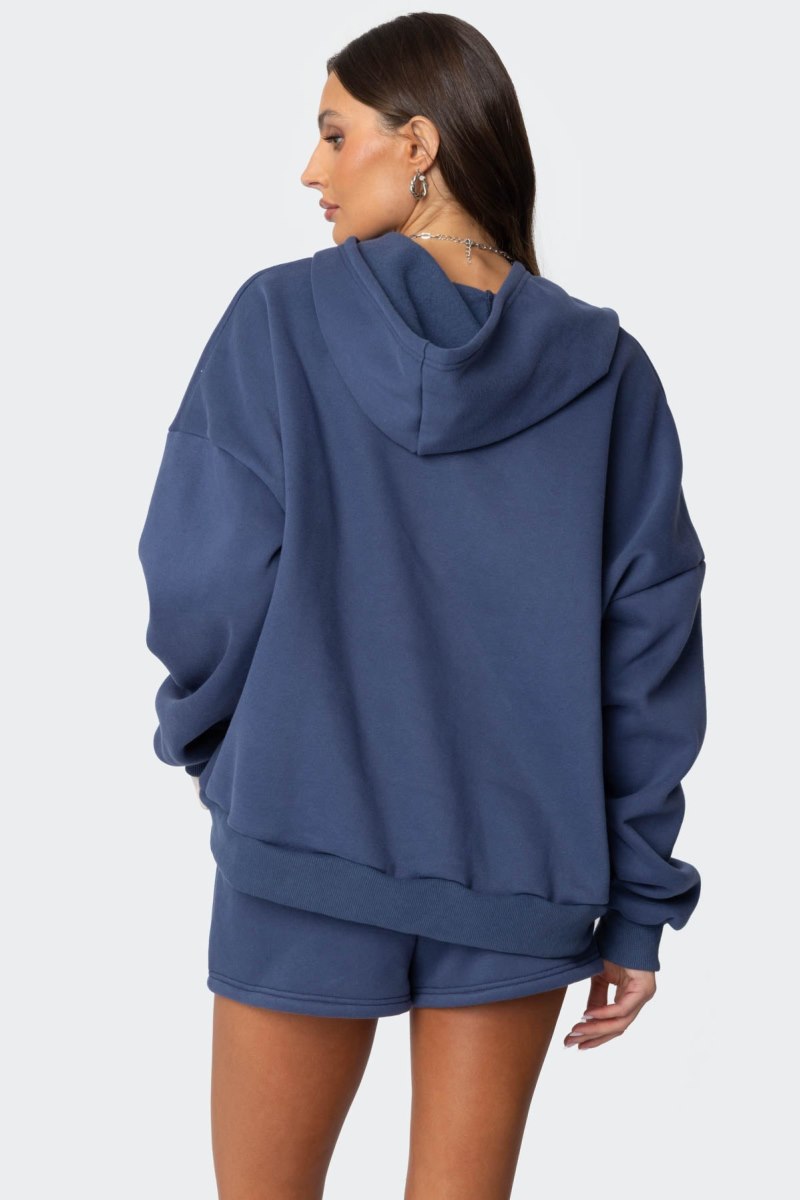 Edikted Mon Cheri Hoodie Blue | USA XC449774U6