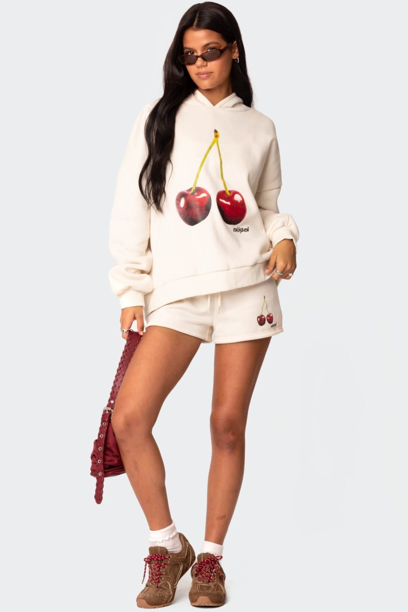 Edikted Mon Cheri Hoodie Long Sleeve Tops Blue | USA CC881708I1