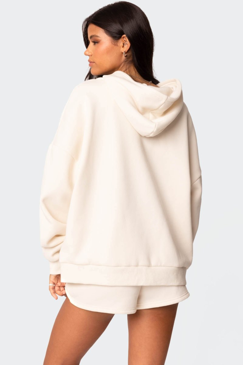 Edikted Mon Cheri Hoodie Long Sleeve Tops Blue | USA CC881708I1