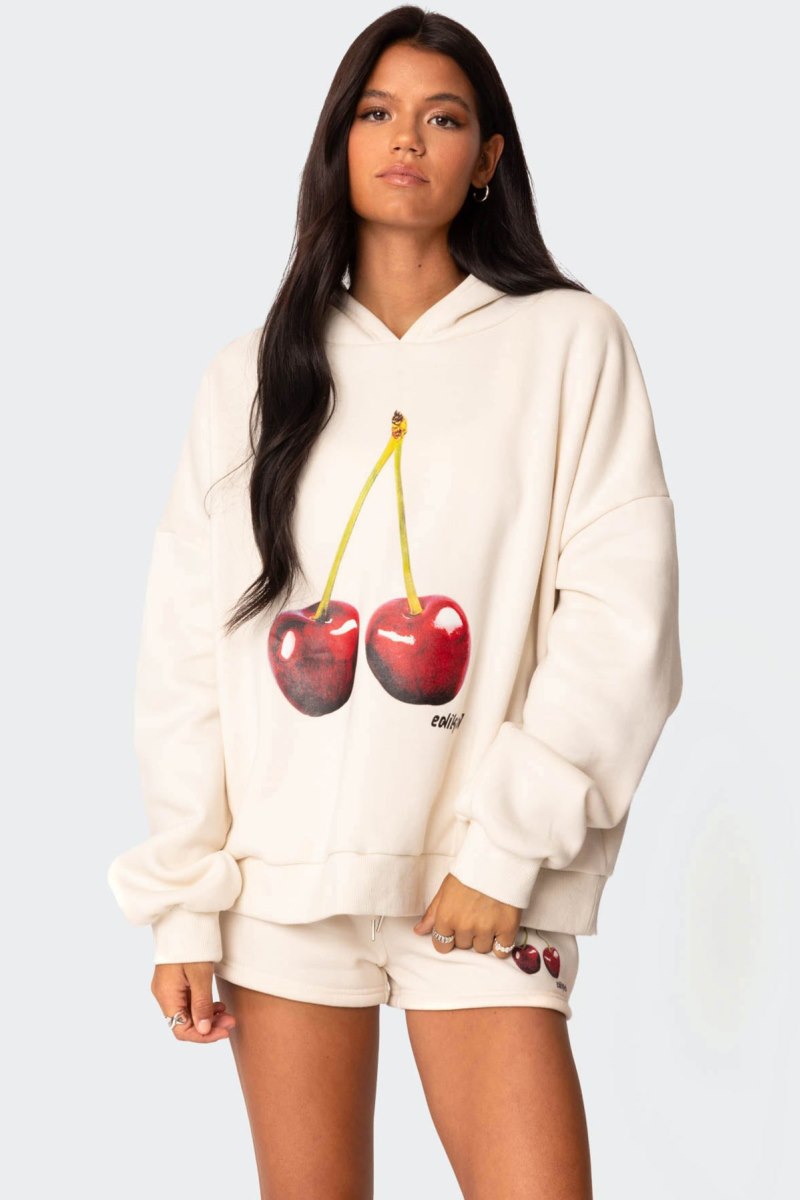 Edikted Mon Cheri Hoodie Long Sleeve Tops Blue | USA CC881708I1
