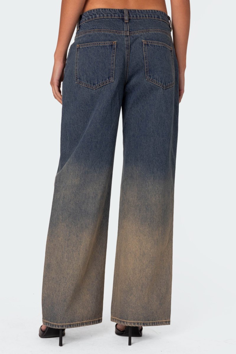 Edikted Mud Wash Low Rise Slouchy Jeans Mix | USA IK387728Y7