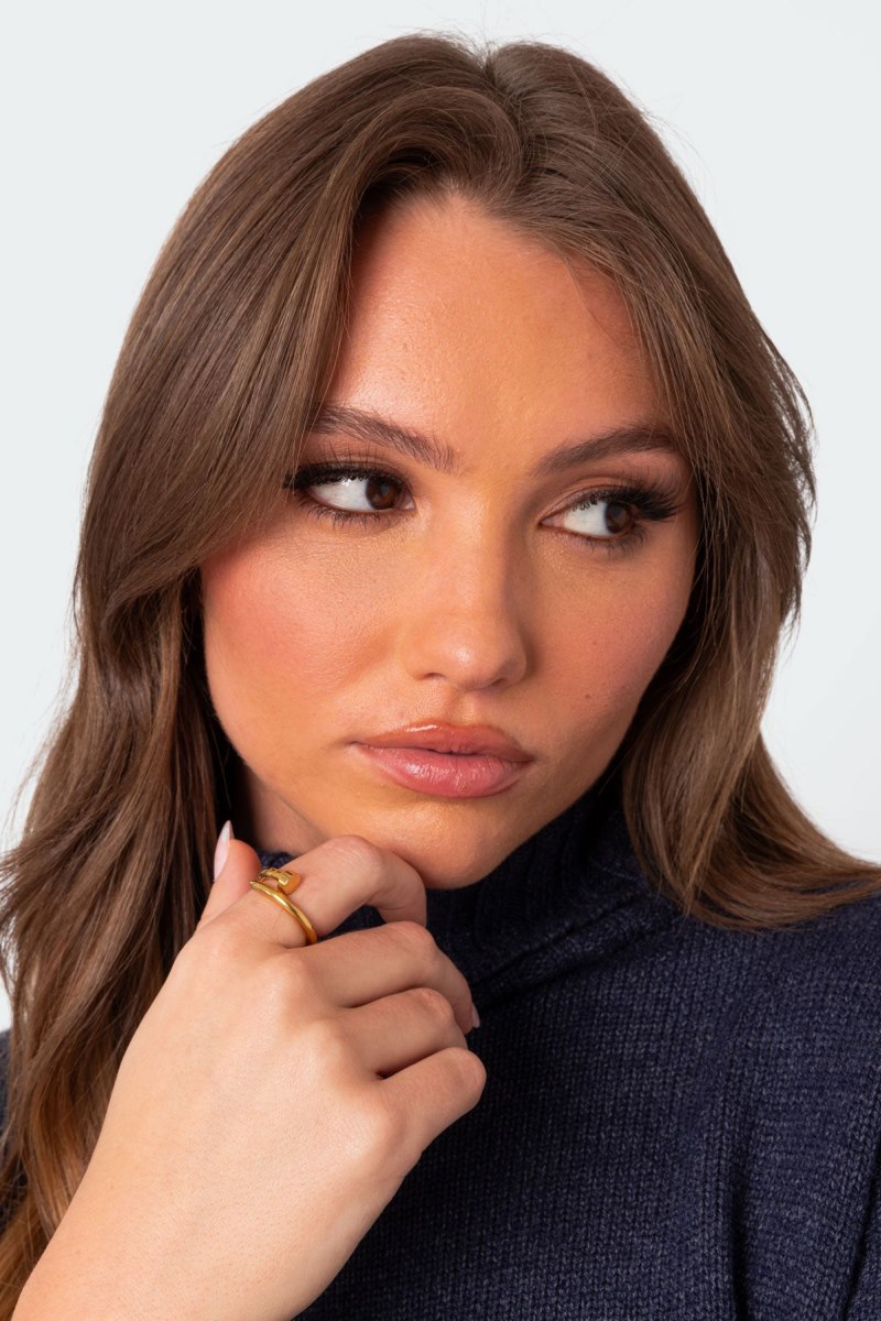 Edikted Nail Rings Gold | USA QV106350E9