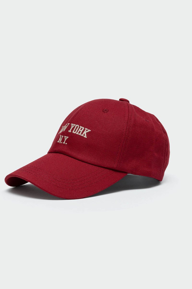 Edikted Nyc Baseball Hats Red | USA FR864536P0
