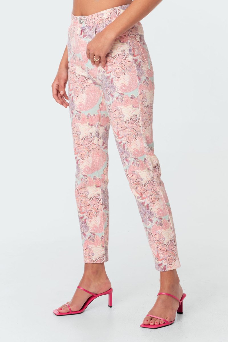 Edikted Paisley Wash Mom Jeans Mix | USA OM045904J0