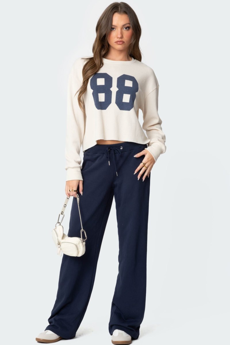 Edikted Quinn Straight Leg Sweatpants Light Blue | USA MS287028C7