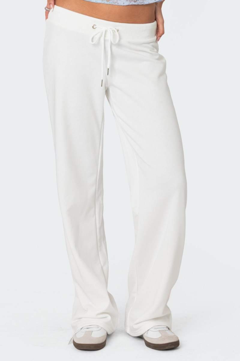 Edikted Quinn Straight Leg Sweatpants Light Blue | USA ZV028372F6