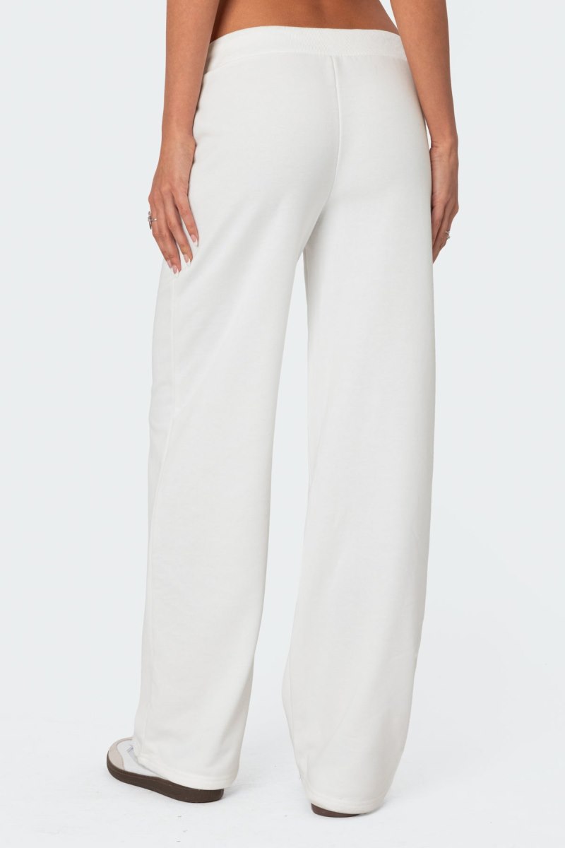 Edikted Quinn Straight Leg Sweatpants Light Blue | USA ZV028372F6