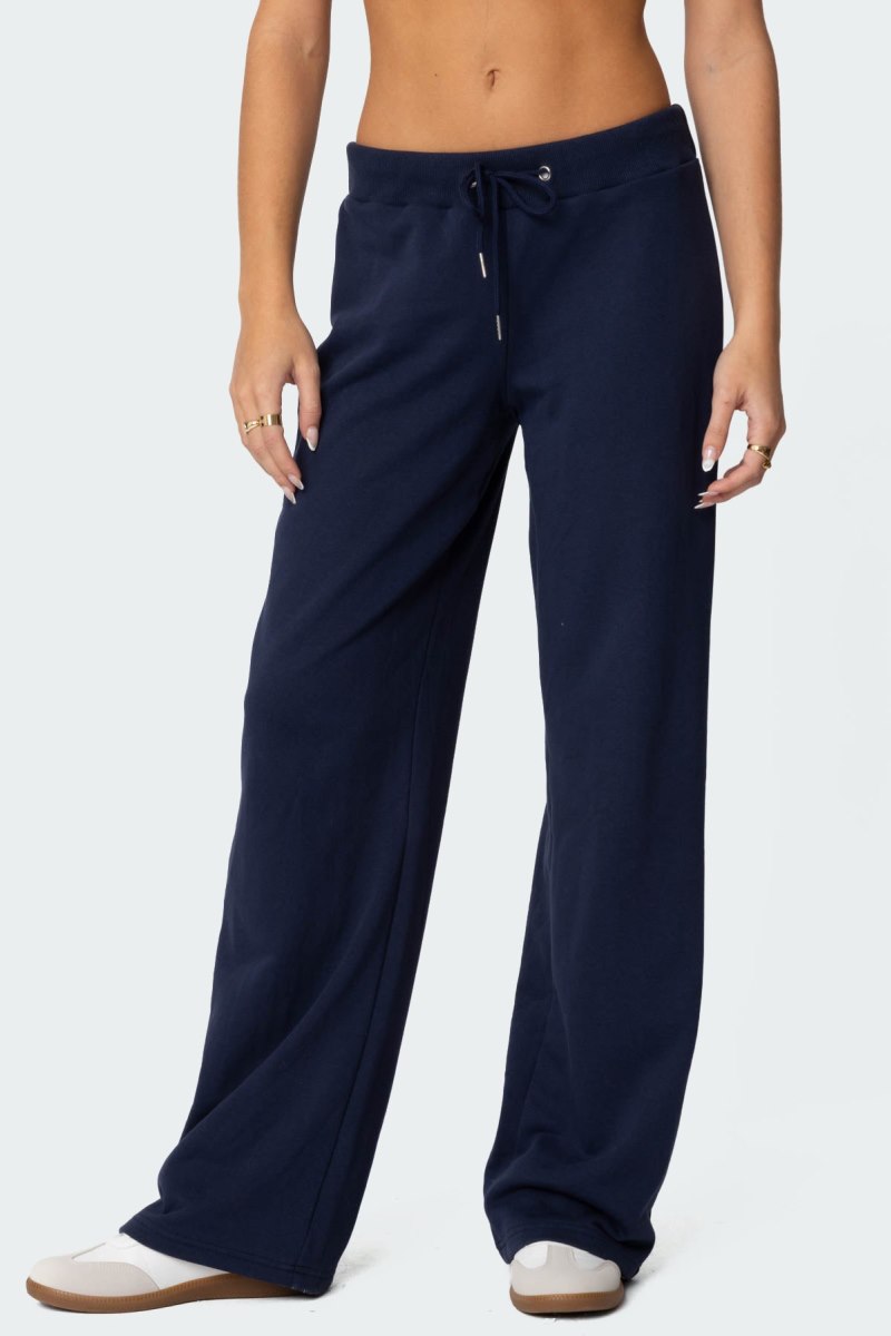 Edikted Quinn Straight Leg Sweatpants Pants Light Blue | USA KM536133U2
