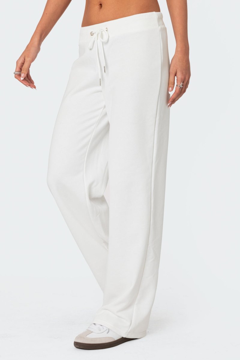 Edikted Quinn Straight Leg Sweatpants Pants Light Blue | USA CF643044D5