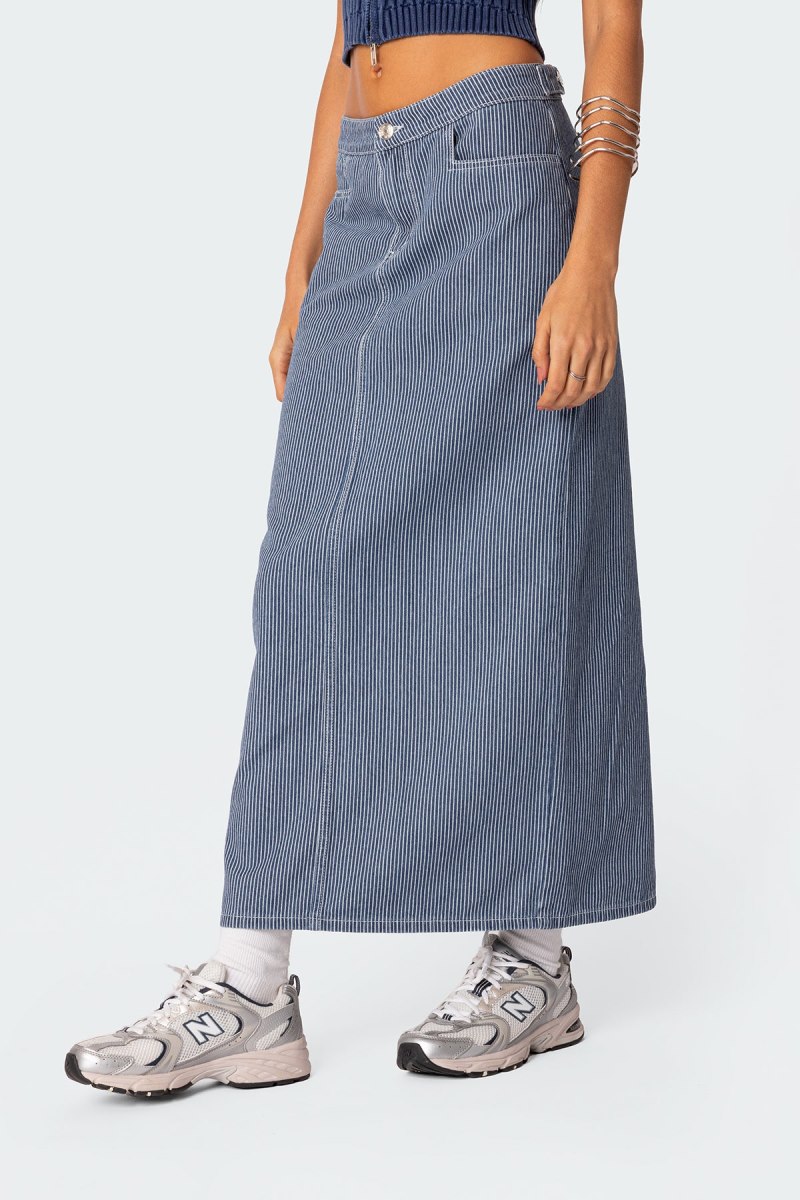 Edikted Railroad Denim Maxi Skirts Mix | USA SH364626V6