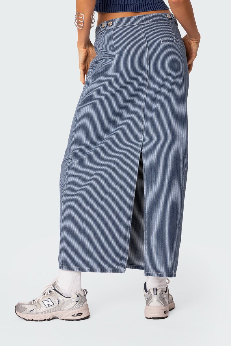 Edikted Railroad Denim Maxi Skirts Mix | USA SH364626V6