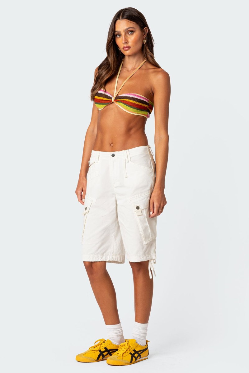 Edikted Rainbow Bra Knitted Tops Mix | USA ZA913401P5