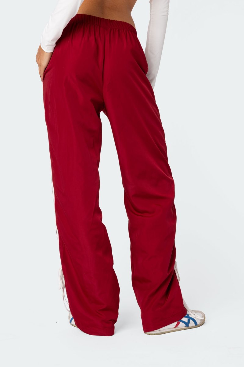 Edikted Remy Ribbon Track Pants Navy | USA CL339623H7