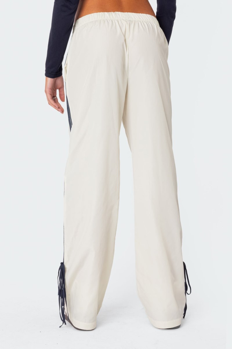 Edikted Remy Ribbon Track Pants Navy | USA JD676467V8
