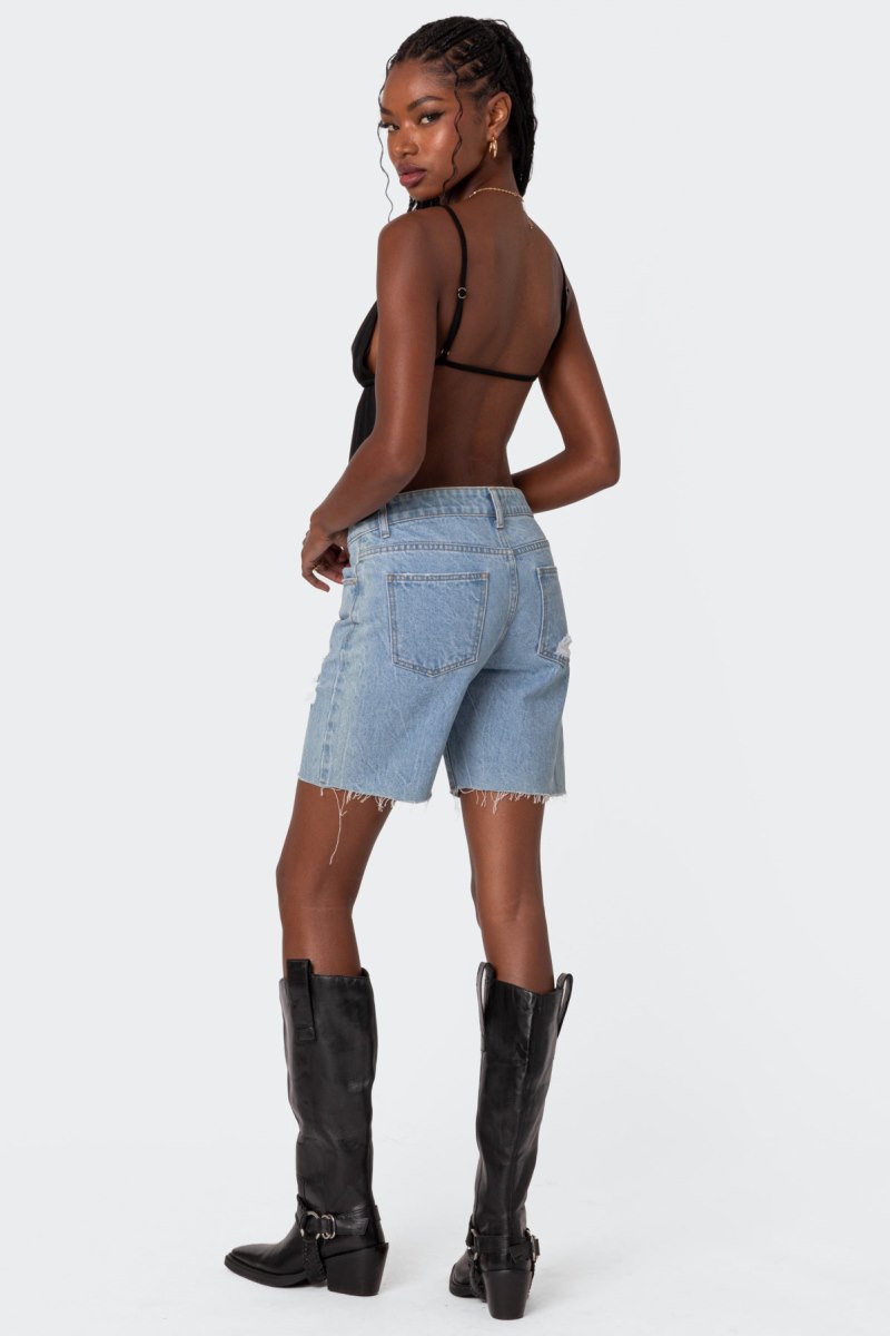 Edikted Rylee Tie Front Open Back Tank Top Black | USA CX151085D5