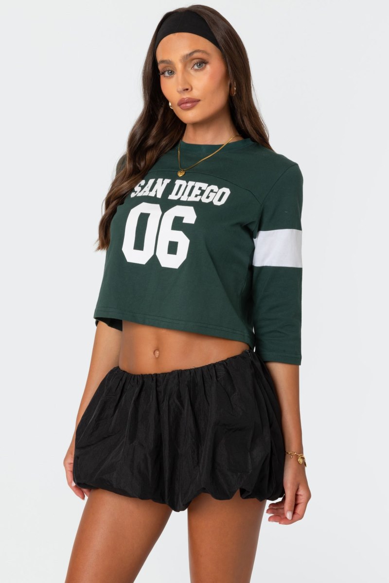 Edikted San Diego T Shirts Dark Green | USA BD244324Y6