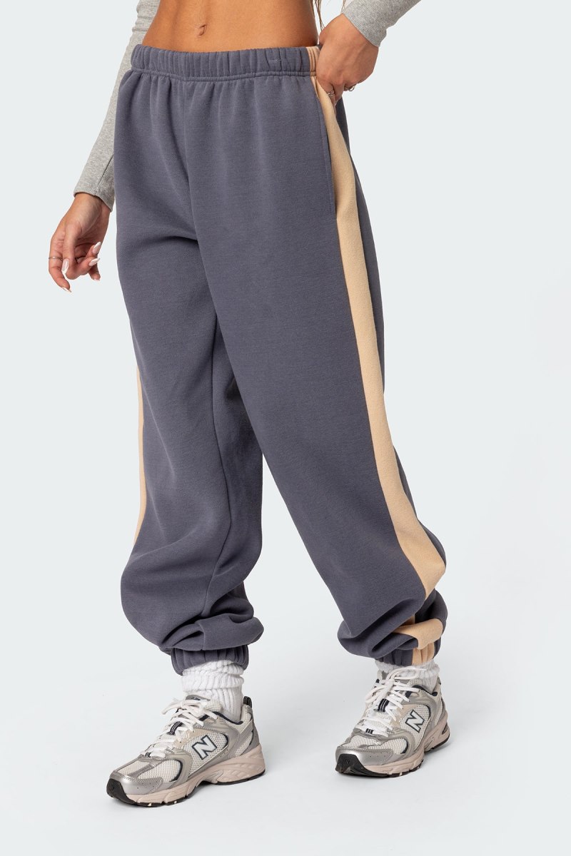 Edikted Saturn Oversized Sweatpants Blue | USA XD908930W4
