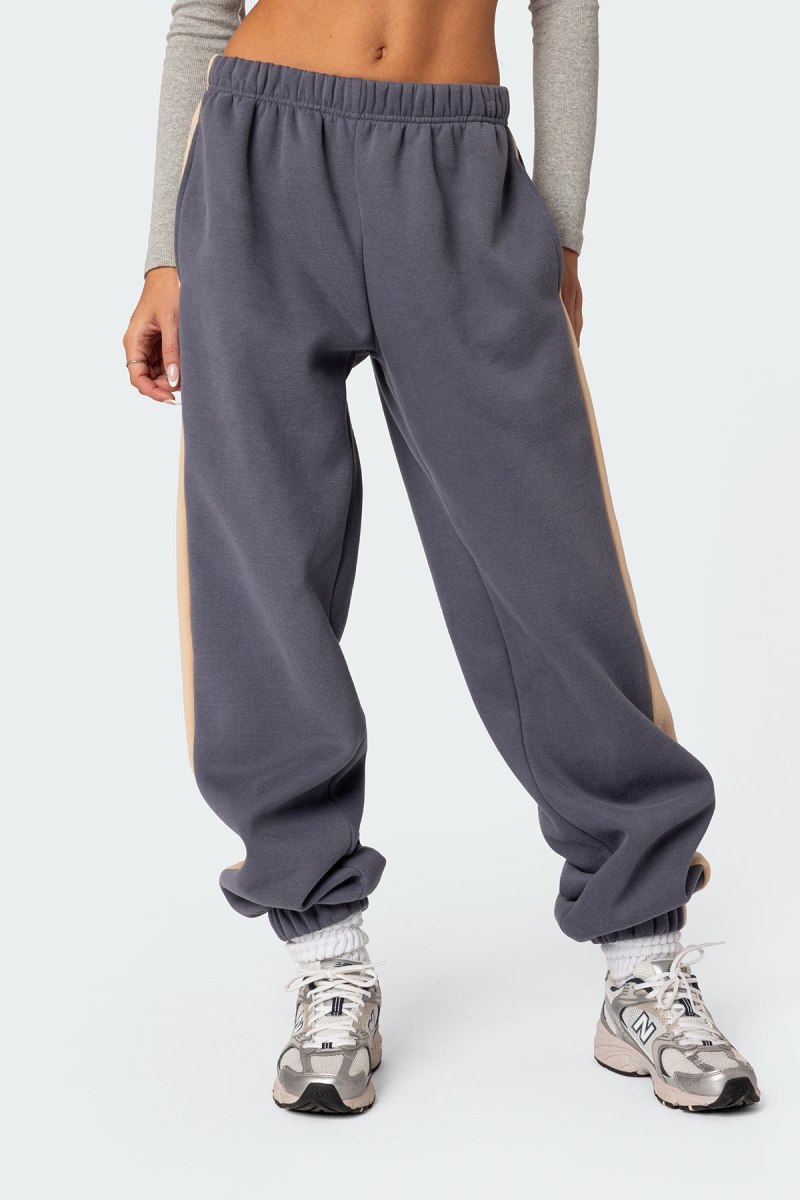 Edikted Saturn Oversized Sweatpants Blue | USA XD908930W4