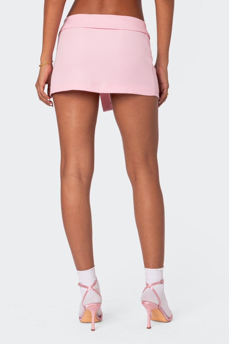 Edikted Selena Asymmetric Wrap Mini Skirts Black | USA BO649174Z2