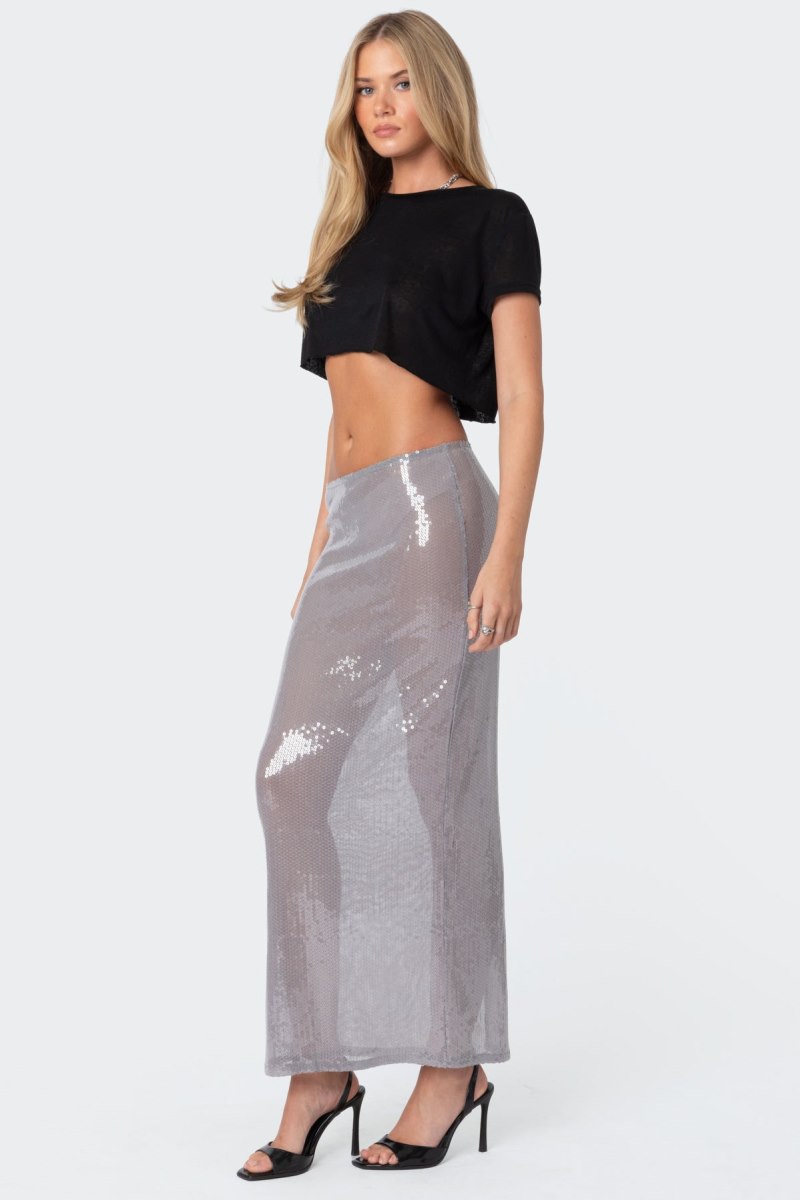Edikted Seville Cropped T Shirts Black | USA TG009920O4