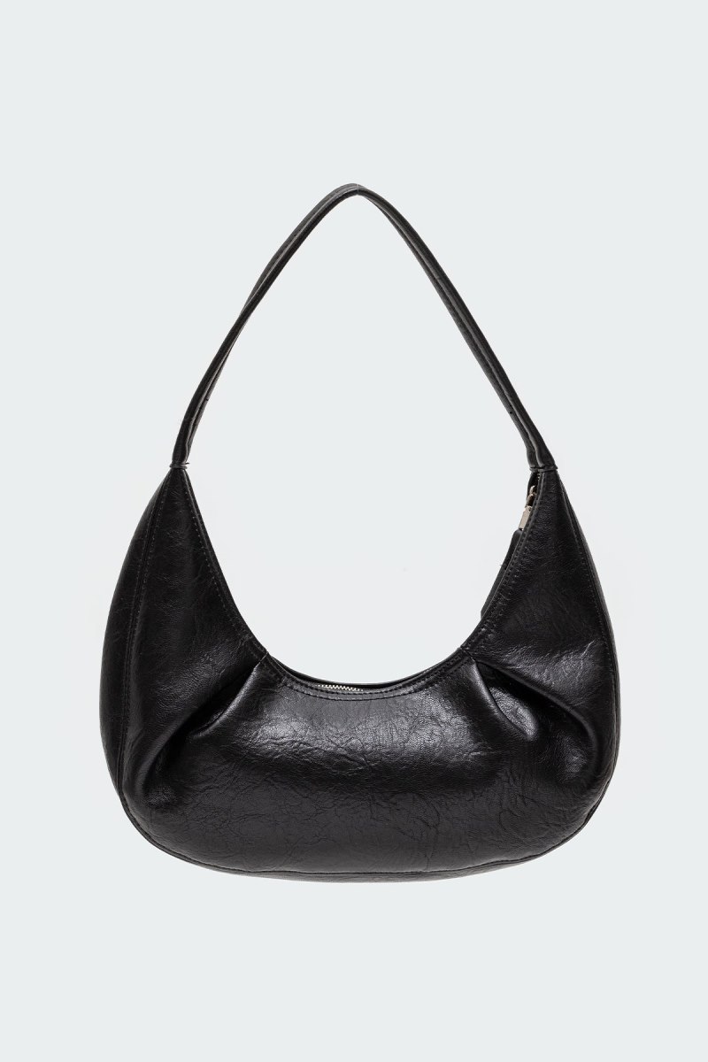 Edikted So Chic Faux Leather Shoulder Bags Black | USA YM991209V5