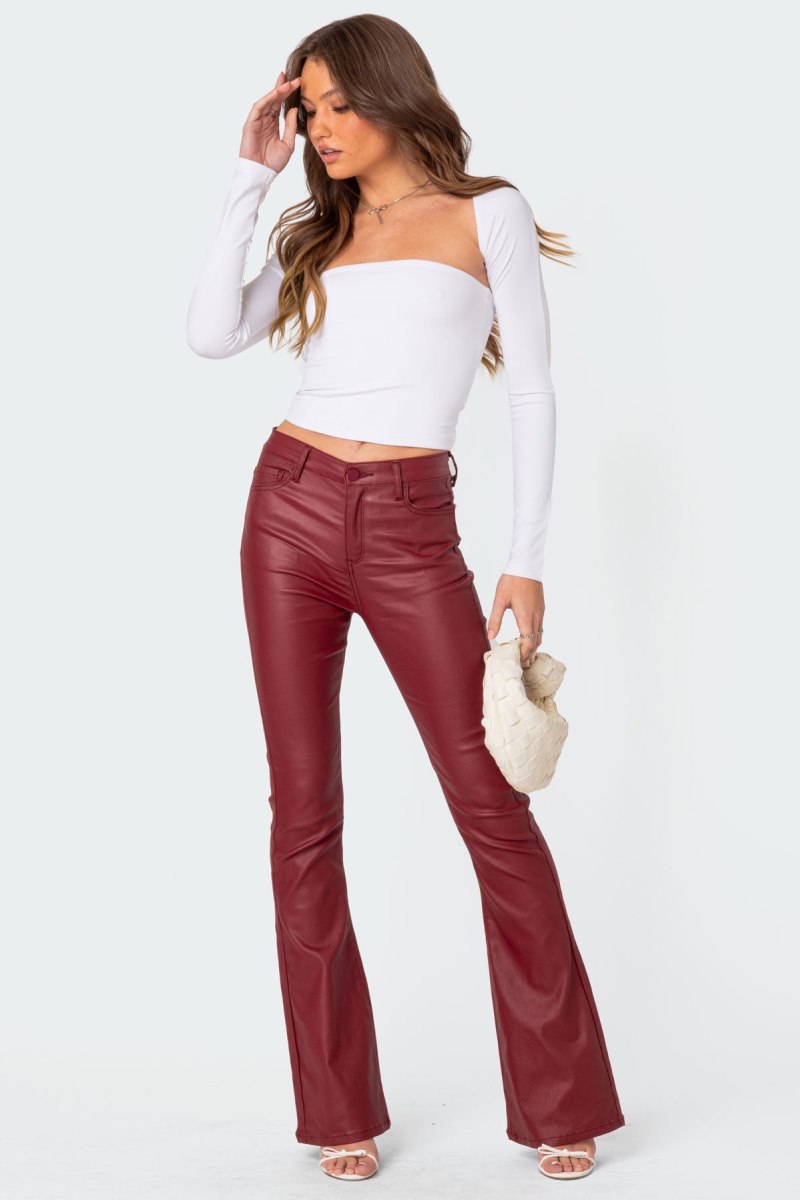 Edikted Sora Two Piece Shrug Long Sleeve Tops White | USA HY673287Q4