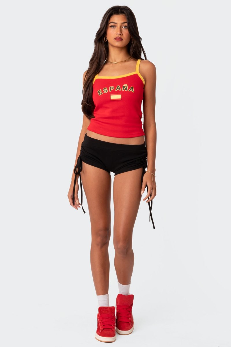 Edikted Spain Tank Graphic Tops Red | USA KR132383I0