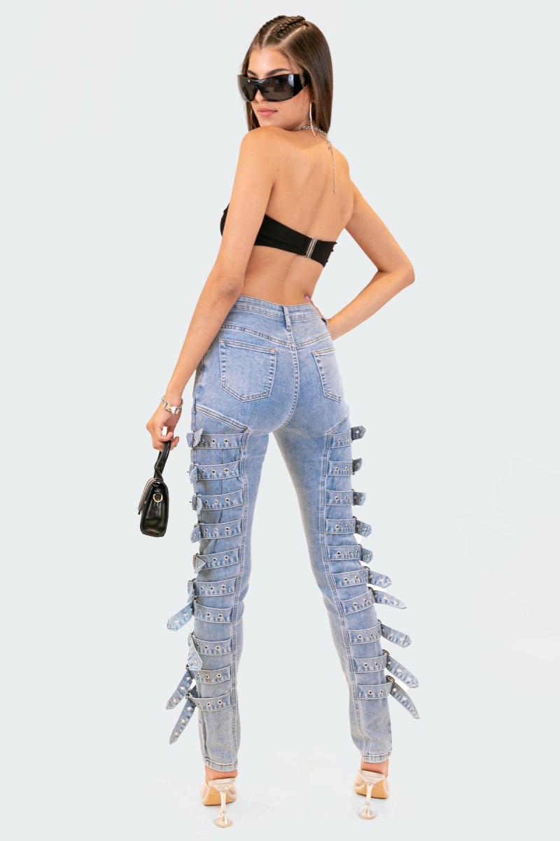 Edikted Strapless Mesh Triangle Crop Tops Black | USA NT646774T5