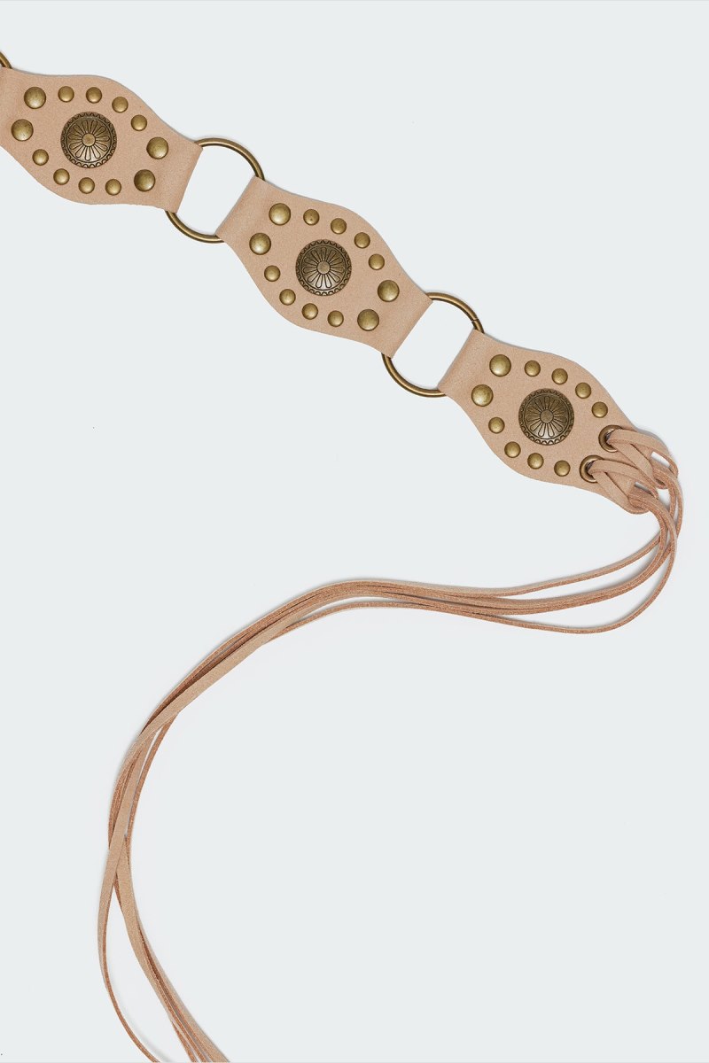 Edikted Suede Western Belts Tan | USA SD721902H0