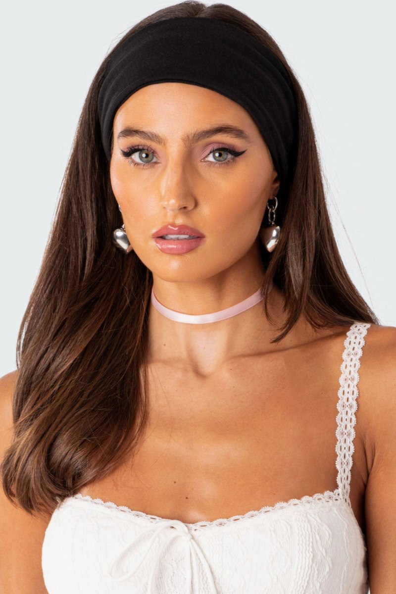 Edikted Take On The Day Headband Hair Accessories Black | USA BI967376Y8
