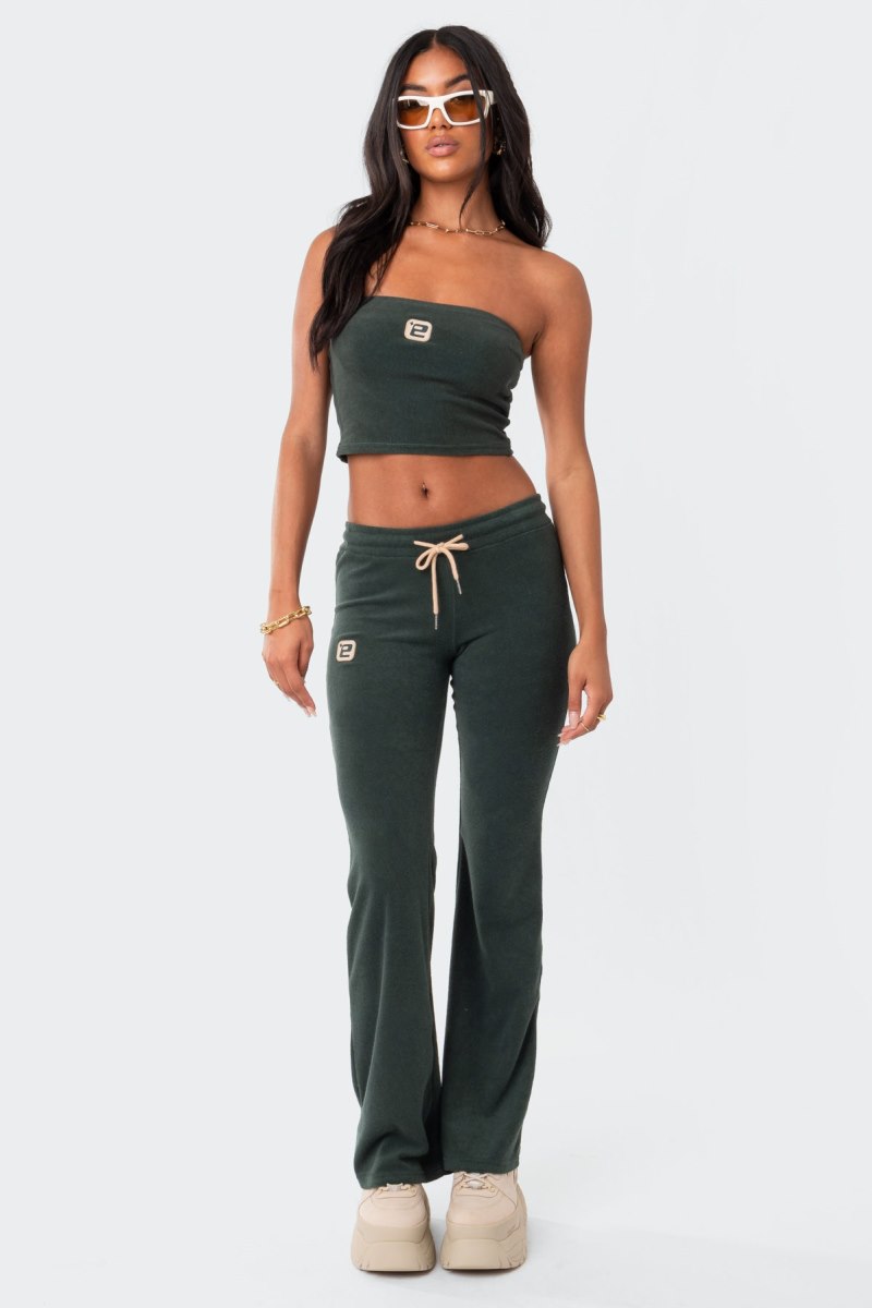 Edikted Terry Strapless Strapless Tops Gray | USA RW578967W4