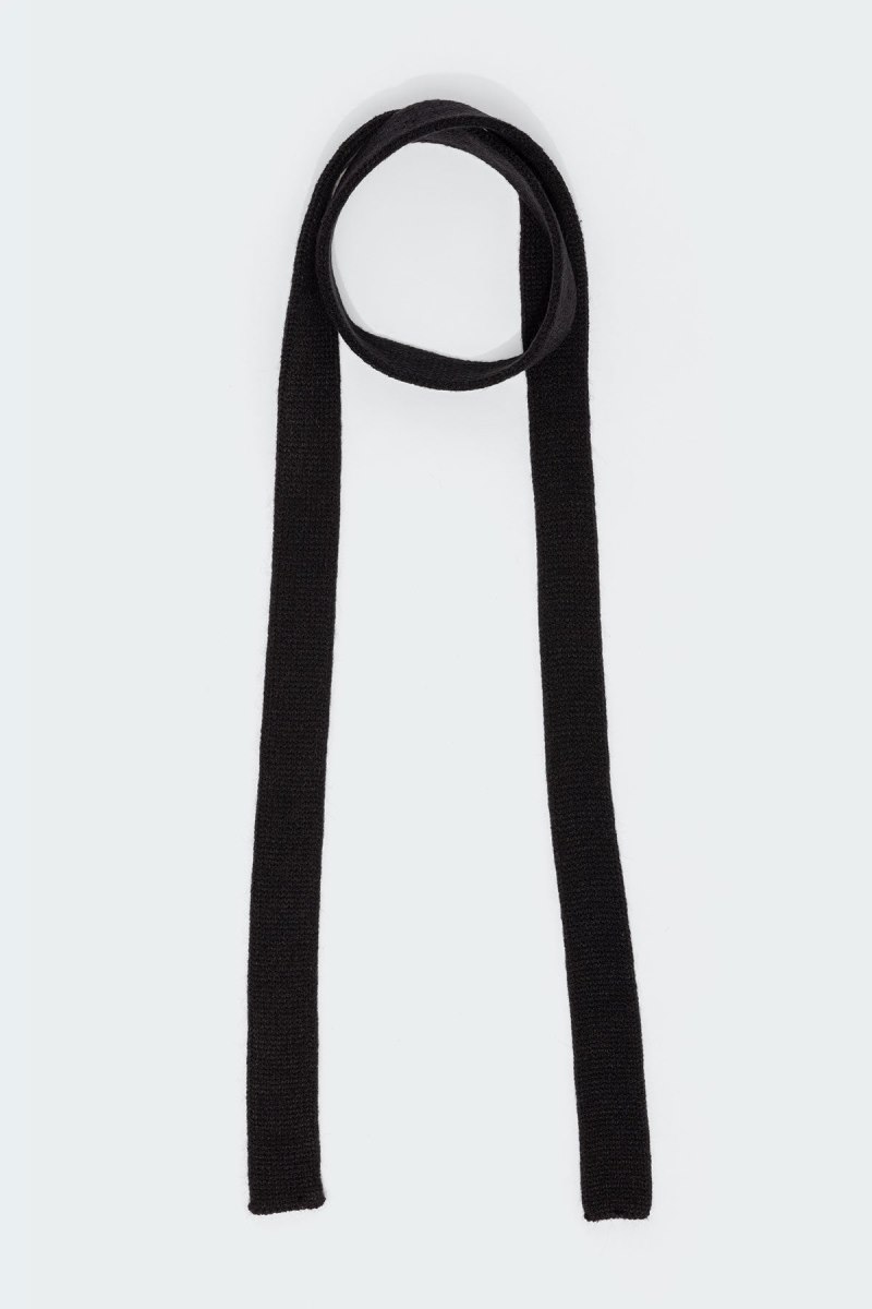 Edikted Thin Knitted Scarf Fun Stuff Black | USA EQ558605S4