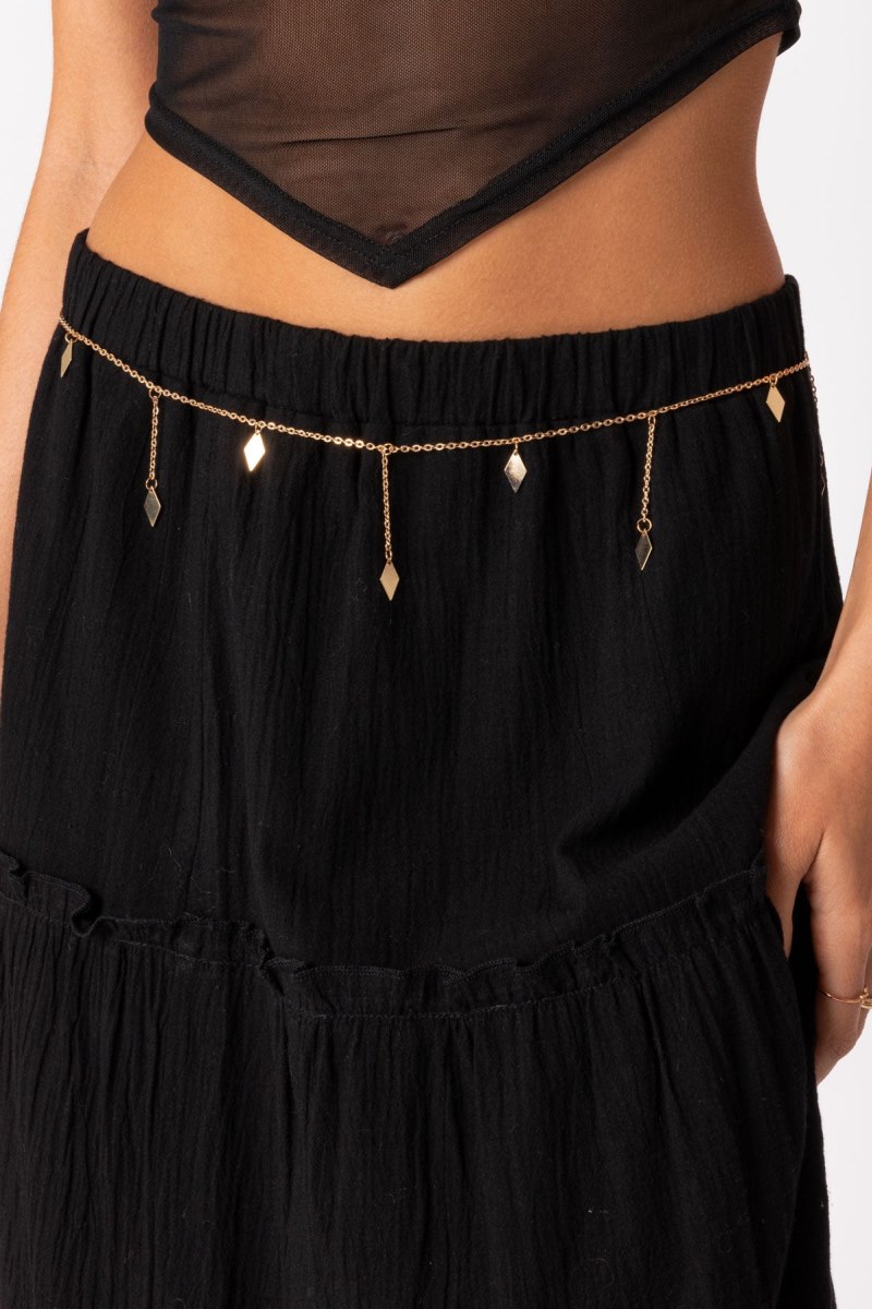 Edikted Triangle Drop Belly Chains Gold | USA PO126782T1