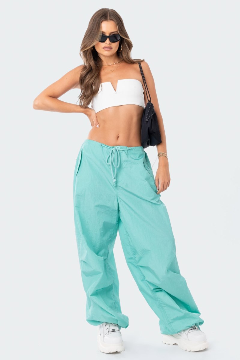 Edikted V Strapless Crop Tops White | USA AZ522092Y7