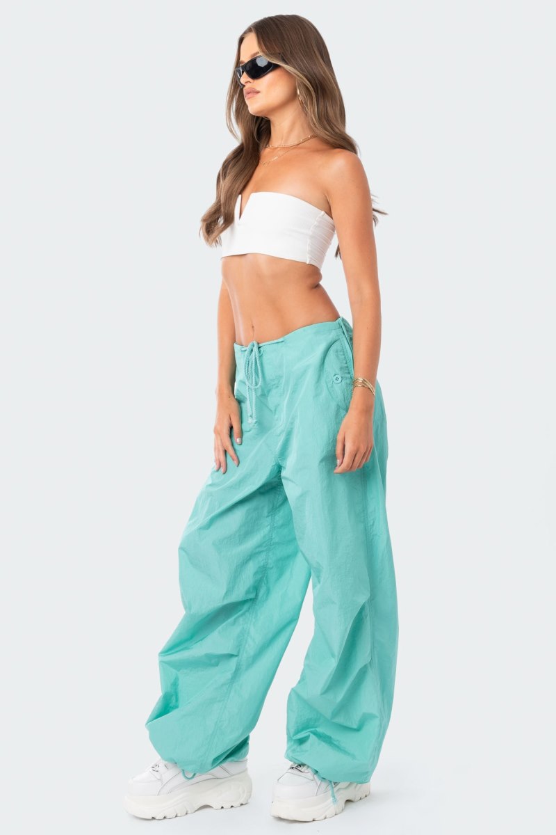 Edikted V Strapless Crop Tops White | USA AZ522092Y7