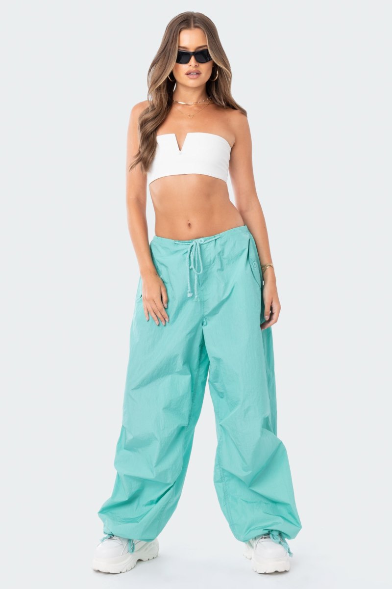 Edikted V Strapless Crop Tops White | USA AZ522092Y7