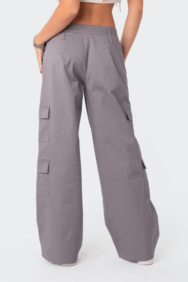 Edikted Zaria Cargo Pants Black | USA KF287128D4